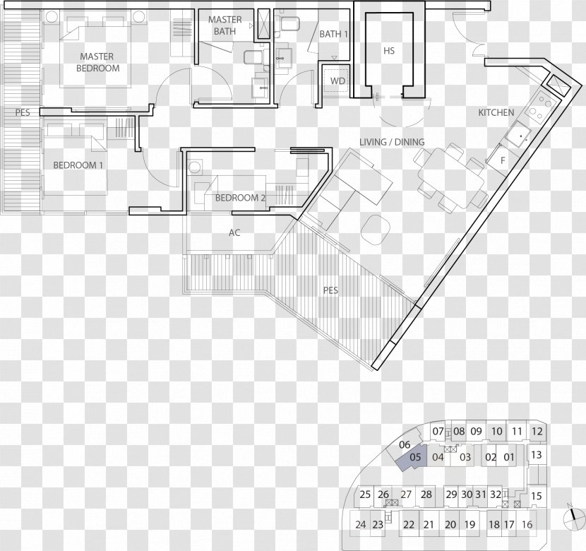 KAP Residences Mall Floor Plan Technical Drawing - Design Transparent PNG