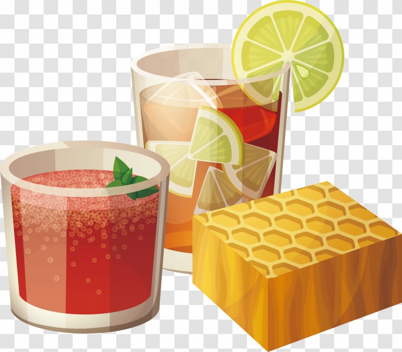 Soft Drink Juice Iced Tea Cola - Summer Background Material Transparent PNG