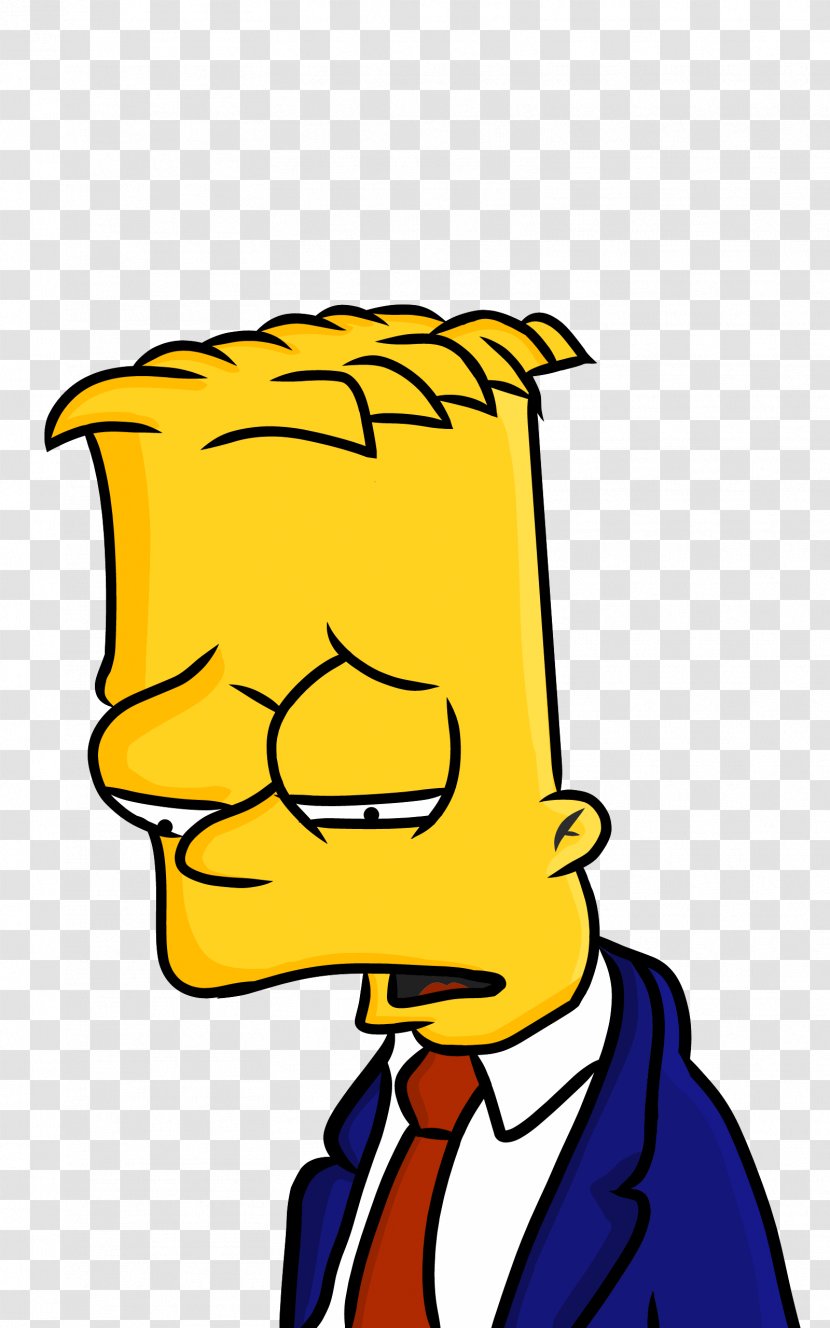 Bart Simpson SAD! Image Drawing - Frame Transparent PNG