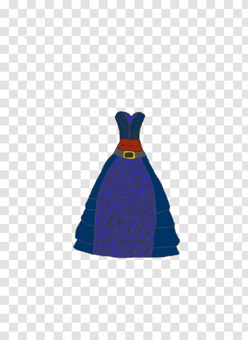 Cobalt Blue Costume Design Dress Transparent PNG