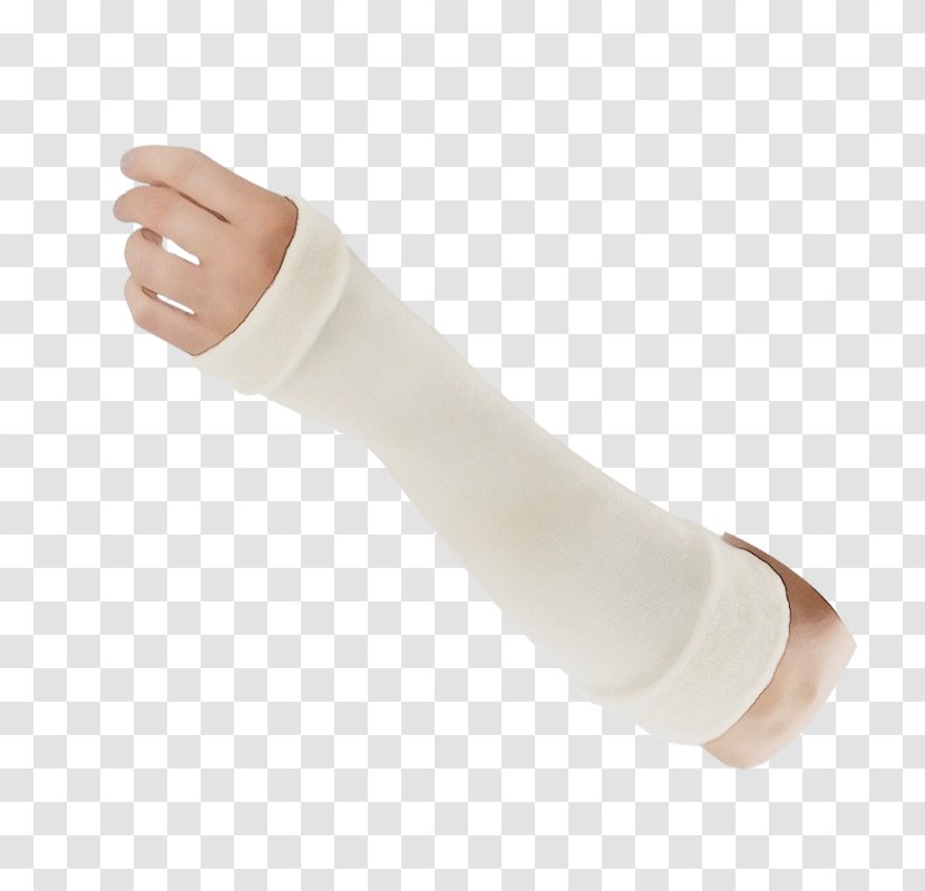 White Finger Hand Arm Joint - Watercolor - Beige Sleeve Transparent PNG
