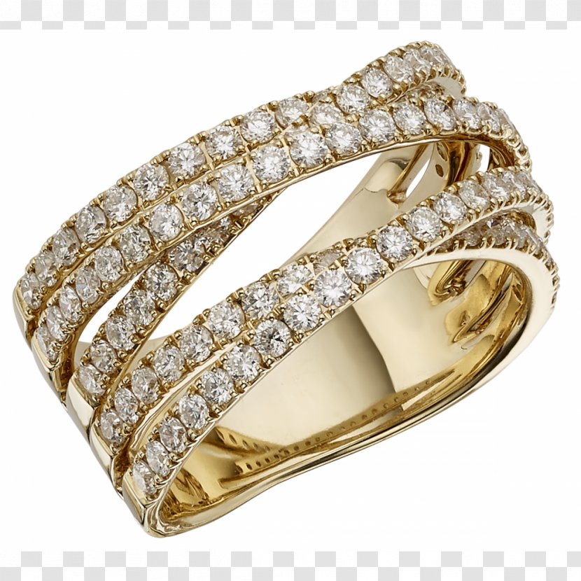 Gold Wedding Ring Bangle Bling-bling Silver - Diamond Transparent PNG