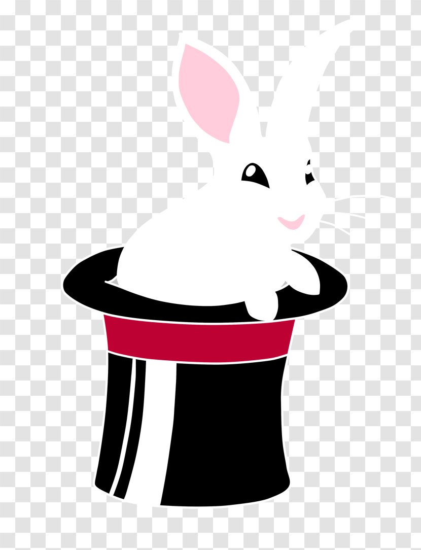 Cat Top Hat White Rabbit - Heart Transparent PNG