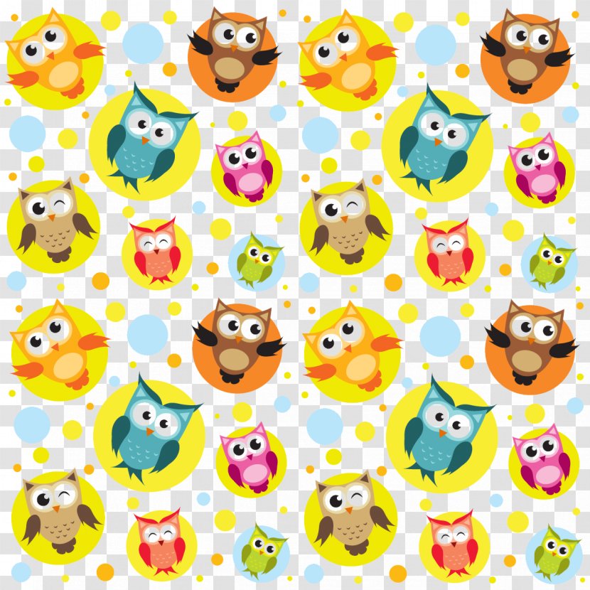 Owl Bird Cartoon - Art - Color Material Transparent PNG