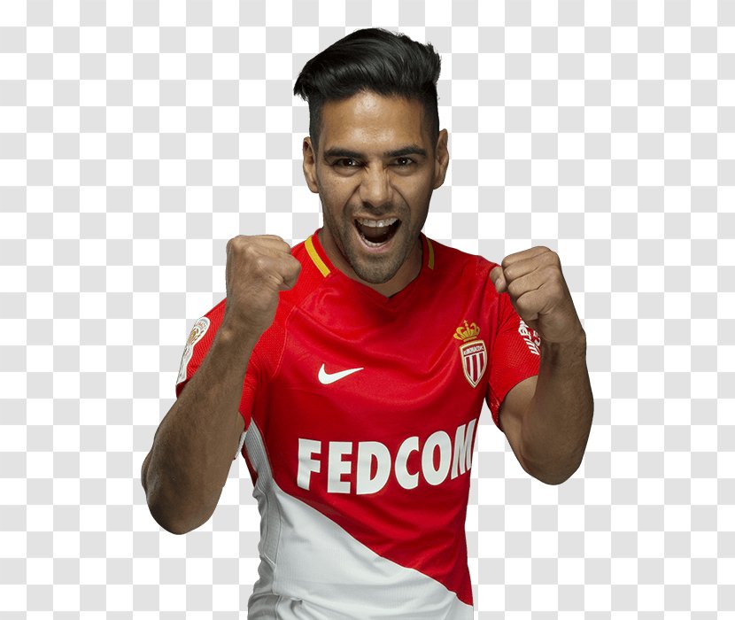 Radamel Falcao AS Monaco FC Football Player T-shirt - Sleeve Transparent PNG