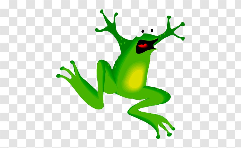 Frog Cartoon - Jumping - Hyla Shrub Transparent PNG