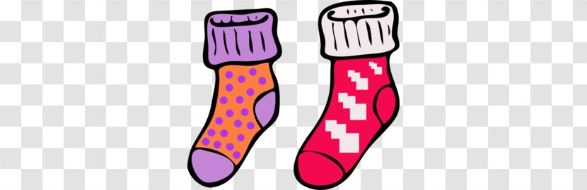 Sock Clothing Clip Art - Pink - Socks Cliparts Transparent PNG