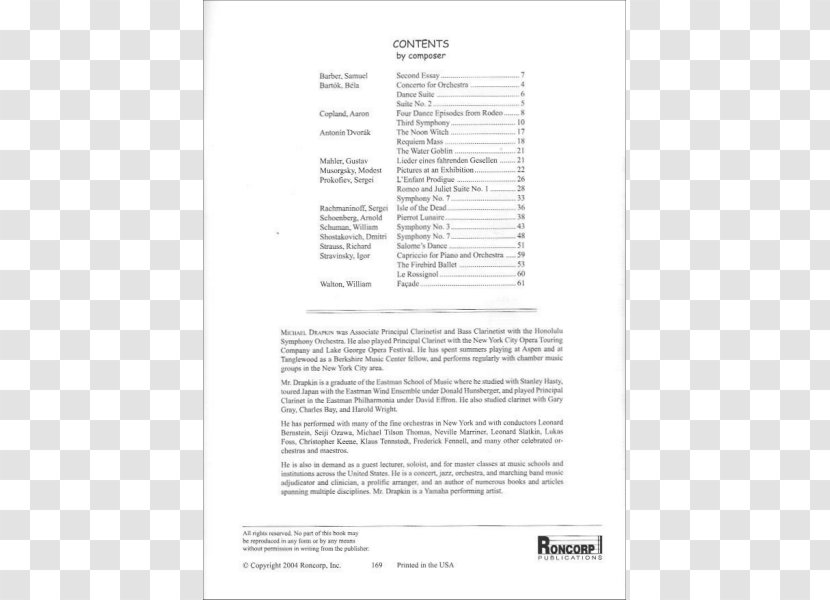 Document - Bass Clarinet Transparent PNG