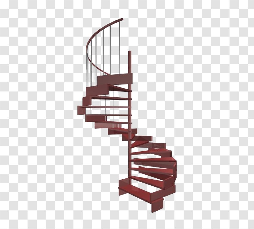 Stairs 3D Computer Graphics Facade Architecture - 3d Modeling - Brown Rotating Transparent PNG