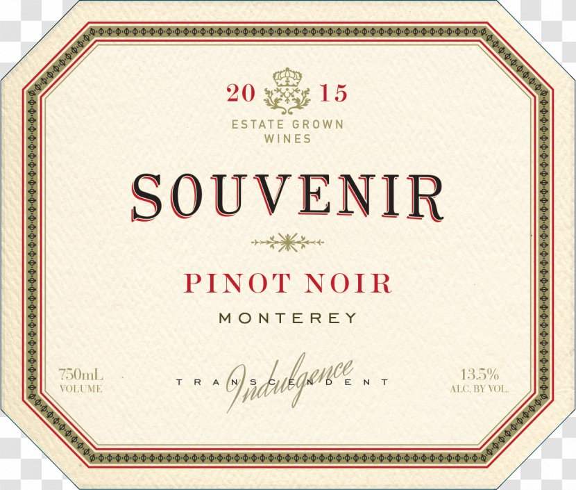 Label Pinot Noir Digital Printing HP Indigo Division - Wine Labels Transparent PNG