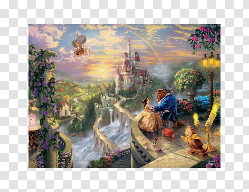 Beast Belle The Disney Dreams Collection: Coloring Book Jigsaw Puzzles Painting - Artist Transparent PNG