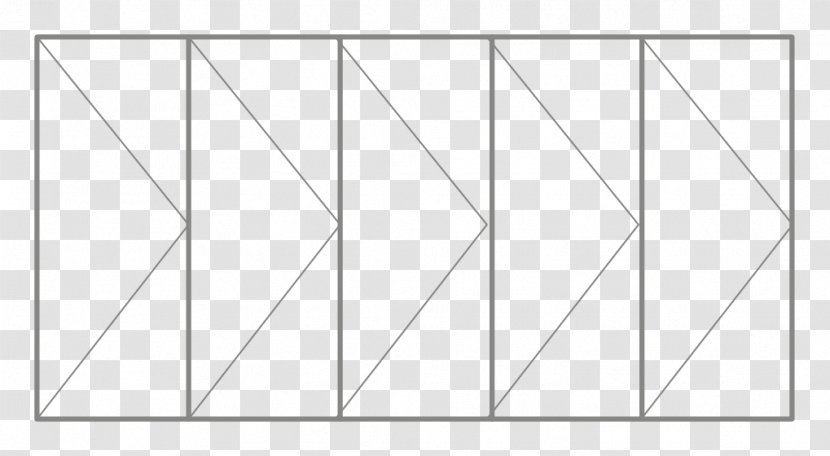Paper White Triangle Point - Black - Aluminium Door Transparent PNG