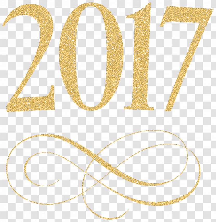 New Year Clip Art - Text - 2017 Transparent Image Transparent PNG
