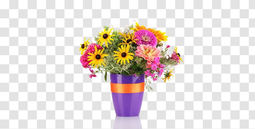 Flower Bouquet Stock Photography Floral Design Daisybush - Flowerpot Vase Transparent PNG
