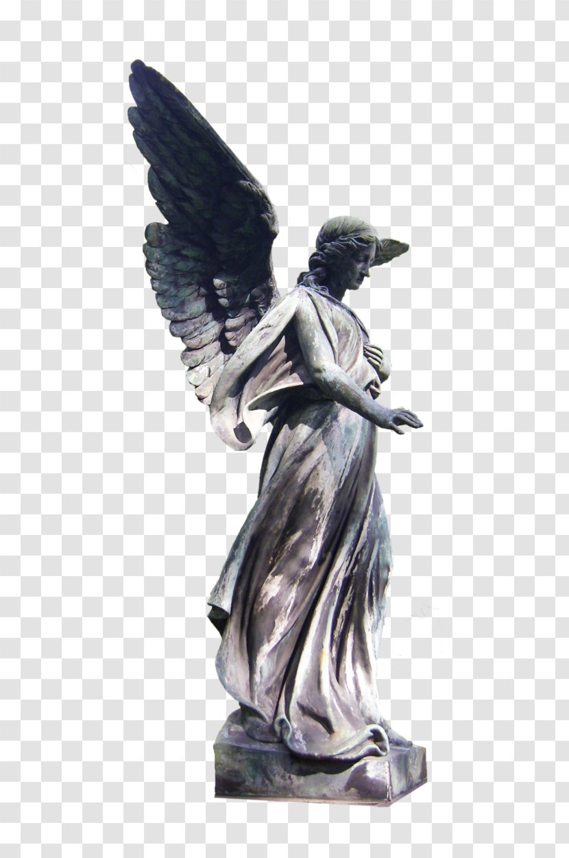 Statue Angel Of Independence Saarlouis Alter Friedhof - Bronze - Greek Transparent PNG
