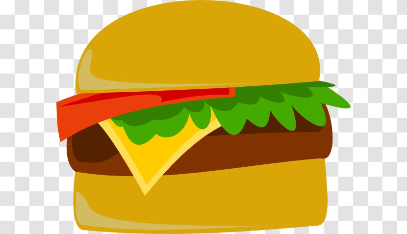 Hamburger Cheeseburger Clip Art - Fast Food - Burger Fries Transparent PNG