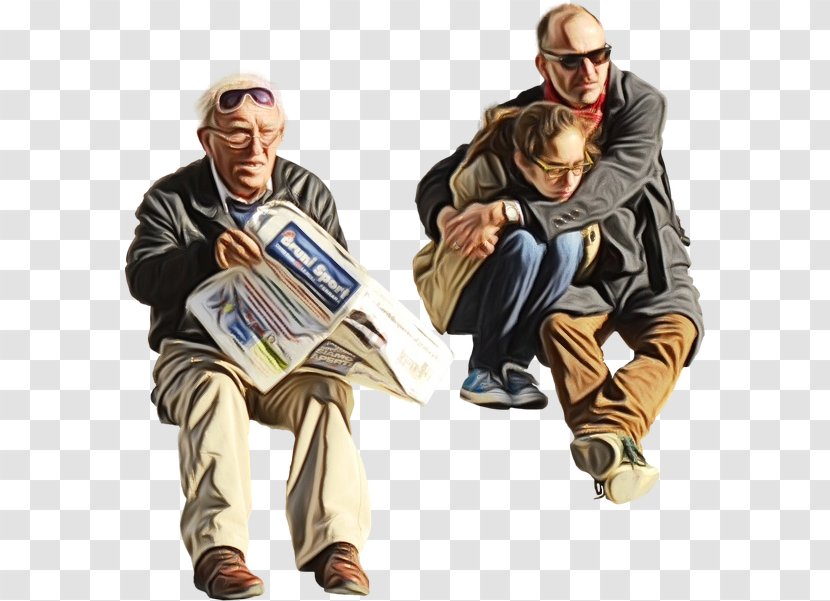 Sitting Image Old Age Desktop Wallpaper - Human Transparent PNG