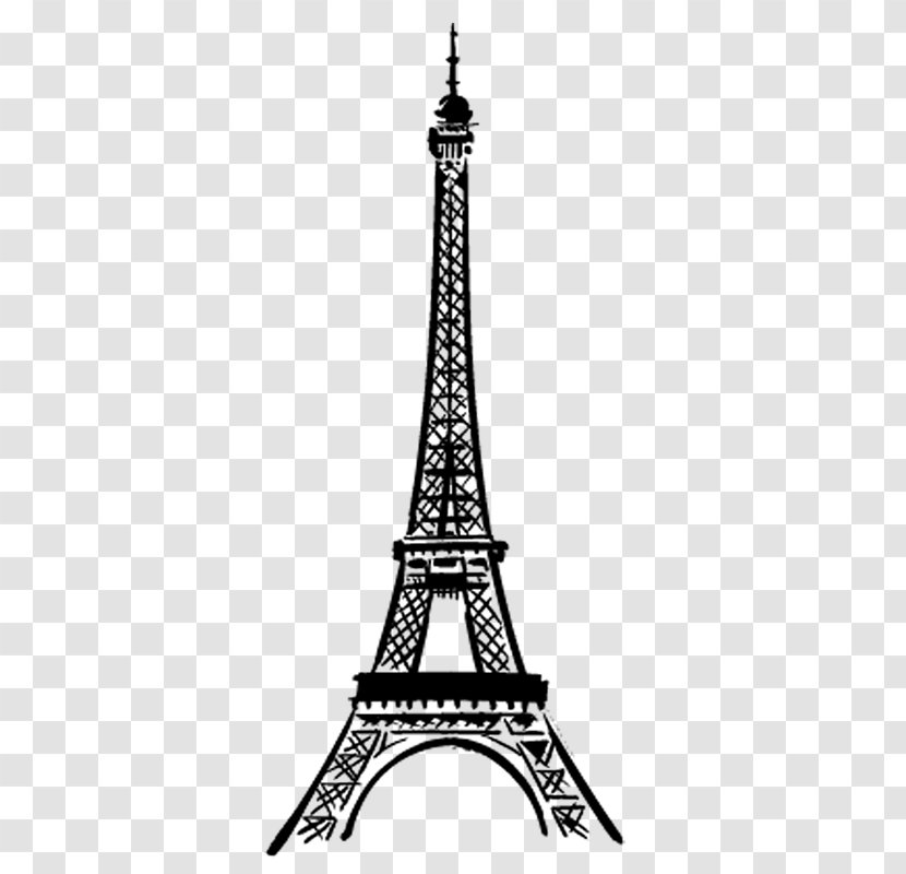Eiffel Tower Silhouette - Stock Photography Transparent PNG