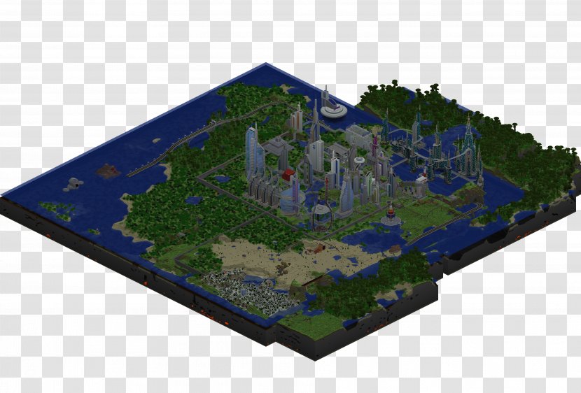 Minecraft City Map Oblivion - Biome - Future Transparent PNG