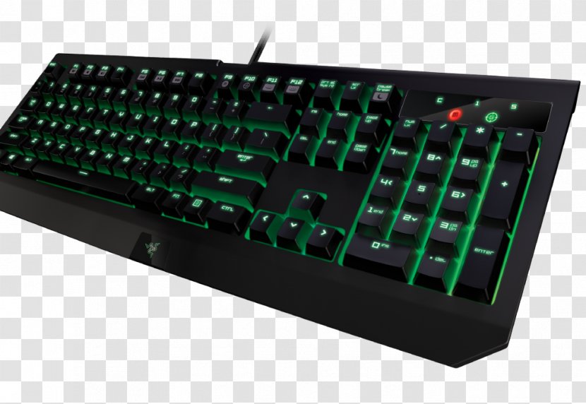 Computer Keyboard Gaming Keypad Razer Inc. Backlight Personal - Video Game - Black Widow Transparent PNG
