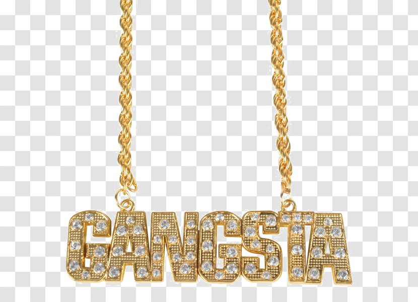 Necklace Bling-bling Chain Charms & Pendants - Silhouette - Thug Life Transparent PNG