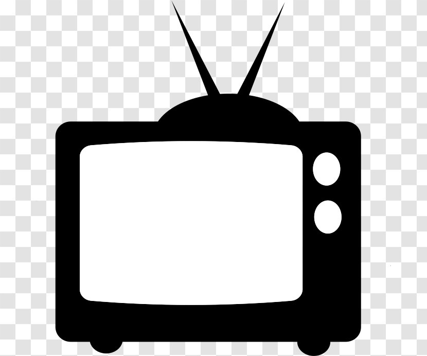 Quality Television Clip Art - Black And White Transparent PNG