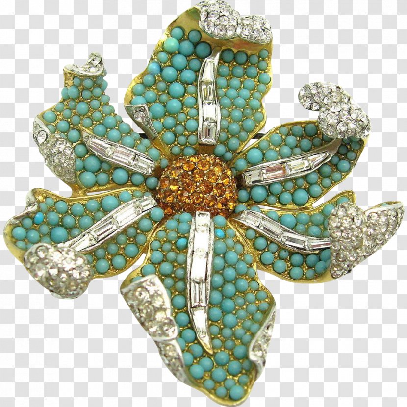 Turquoise Brooch Jewellery Costume Jewelry Necklace Transparent PNG