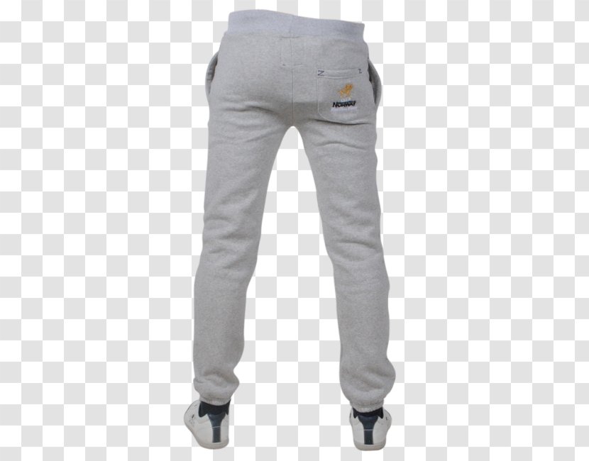 Grey Jeans Sweatpants Fashion - Denim Transparent PNG
