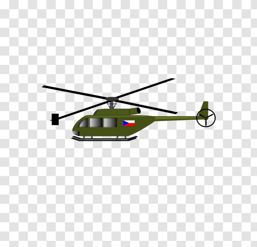 Military Helicopter Airplane Clip Art - Rotorcraft Transparent PNG