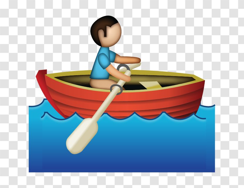 Emoji Rowing Sticker Clip Art - Boat Transparent PNG