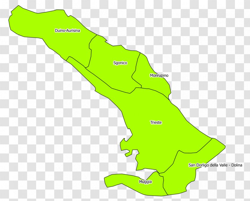Trieste Province Of Gorizia Provinces Italy Distretto Telefonico Slovene Language - Area - Organism Transparent PNG