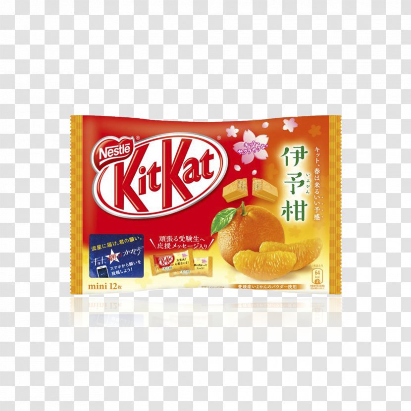 Iyokan Kit Kat Chocolate Bar Tangerine Candy - Nestle Transparent PNG