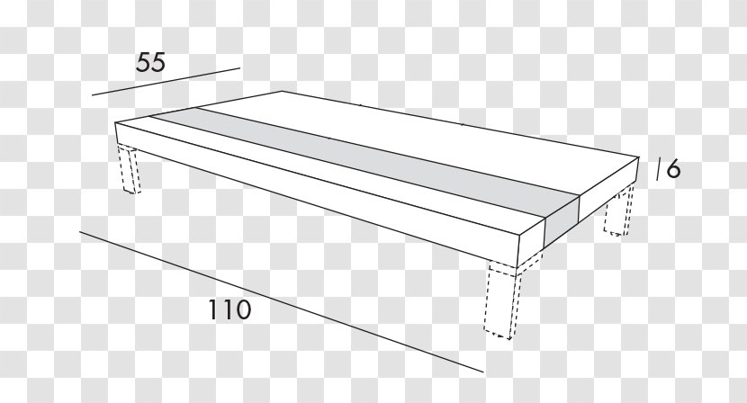 Line Angle Garden Furniture - Hardware Accessory - Legno Bianco Transparent PNG