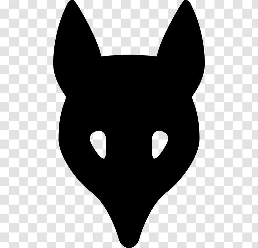 Silhouette Fox Clip Art - Mammal - Wolf-head Transparent PNG