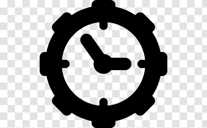 Watch Icon - Black And White Transparent PNG