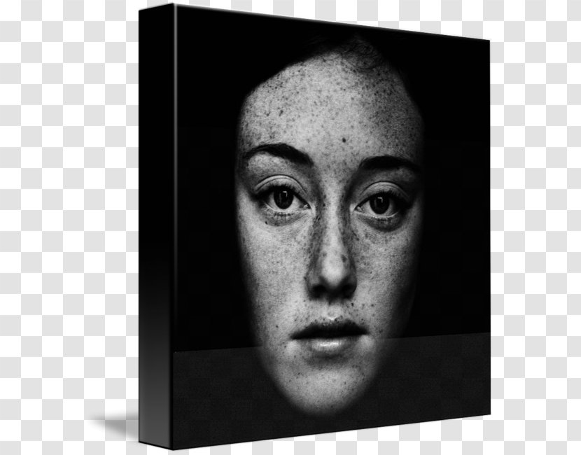 Portrait Photography Freckle Black And White - Complexion - Face Transparent PNG