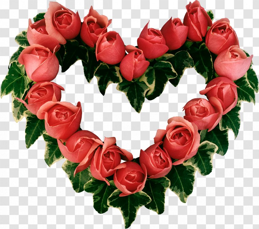 Valentine's Day Heart Rose Flower Clip Art - Floral Design - Accessory Transparent PNG