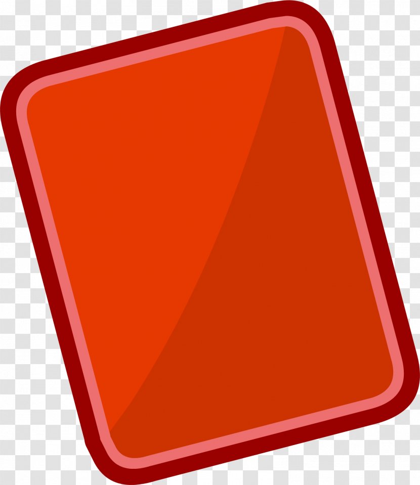 Club Penguin Entertainment Inc Penalty Card Red Emoticon - Orange - Treasure Transparent PNG