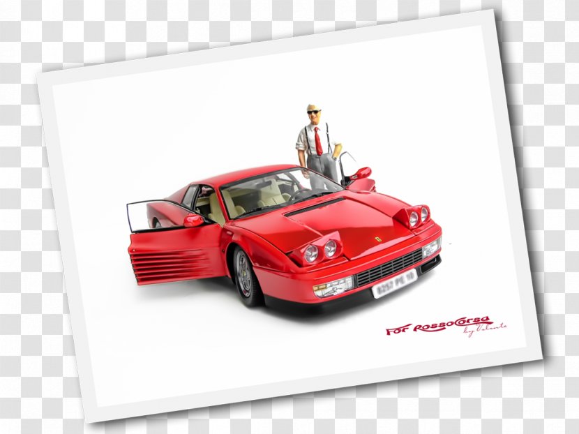 Ferrari Testarossa Model Car Scale Models - Automotive Design Transparent PNG