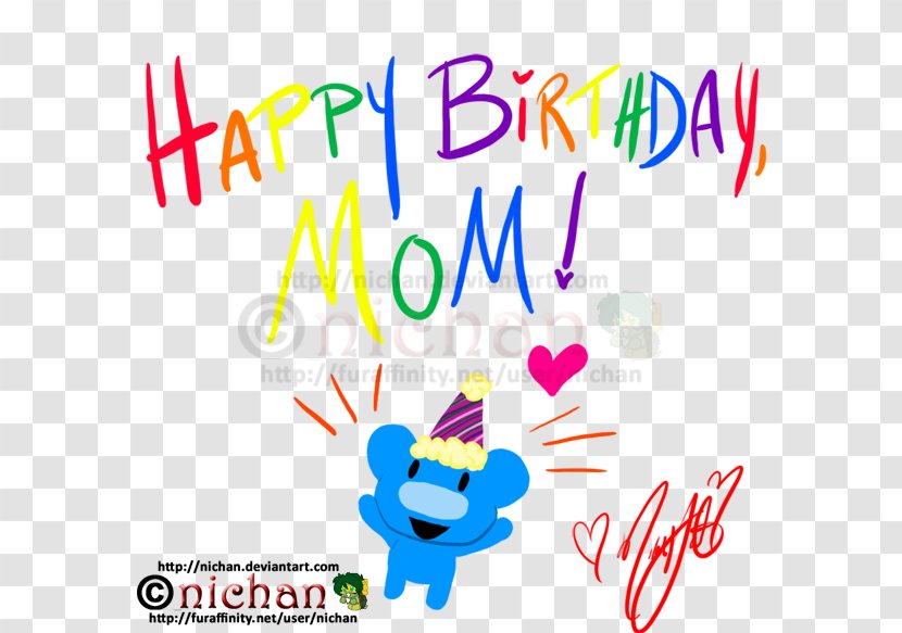 Line Point Clip Art - Text - Happy Birthday Mother Transparent PNG