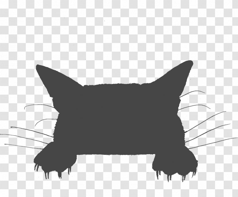 Whiskers Cat Silhouette Dog - Mammal Transparent PNG