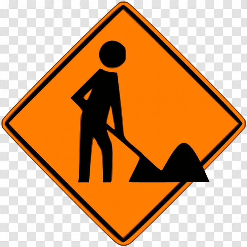 Clip Art Traffic Sign Construction Warning - Roadworks - Road Transparent PNG