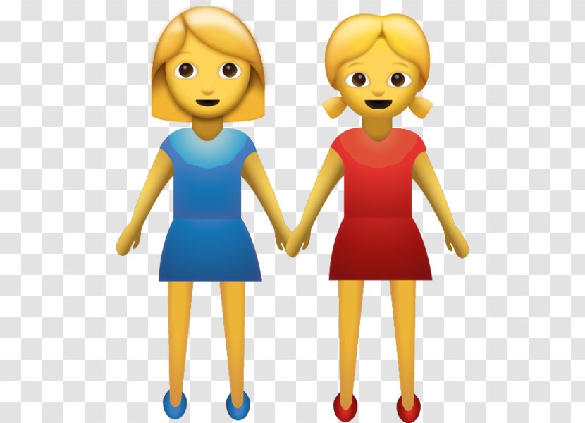 Emoji Domain Holding Hands Woman - Tree Transparent PNG