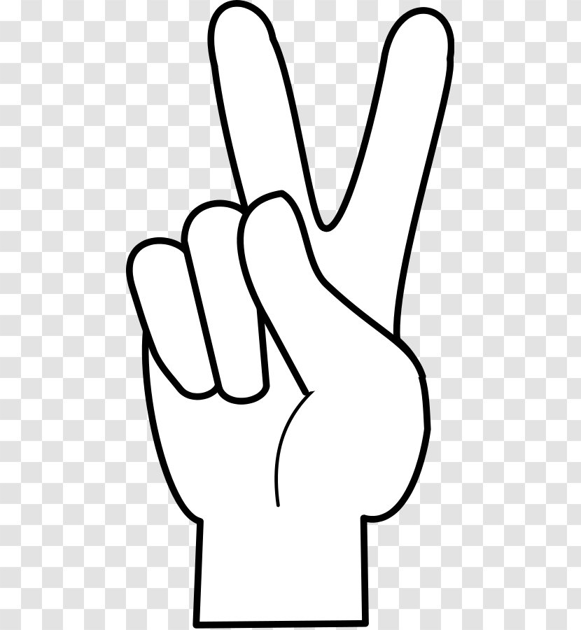Peace Symbols Hand Clip Art - Rectangle - Maker Cliparts Transparent PNG