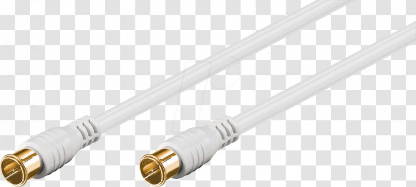 Coaxial Cable Electrical Network Cables F Connector IEEE 1394 - Gilding - Kabel Transparent PNG