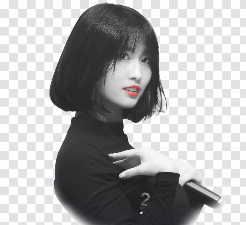 MOMO Twice Black Hair Transparent PNG