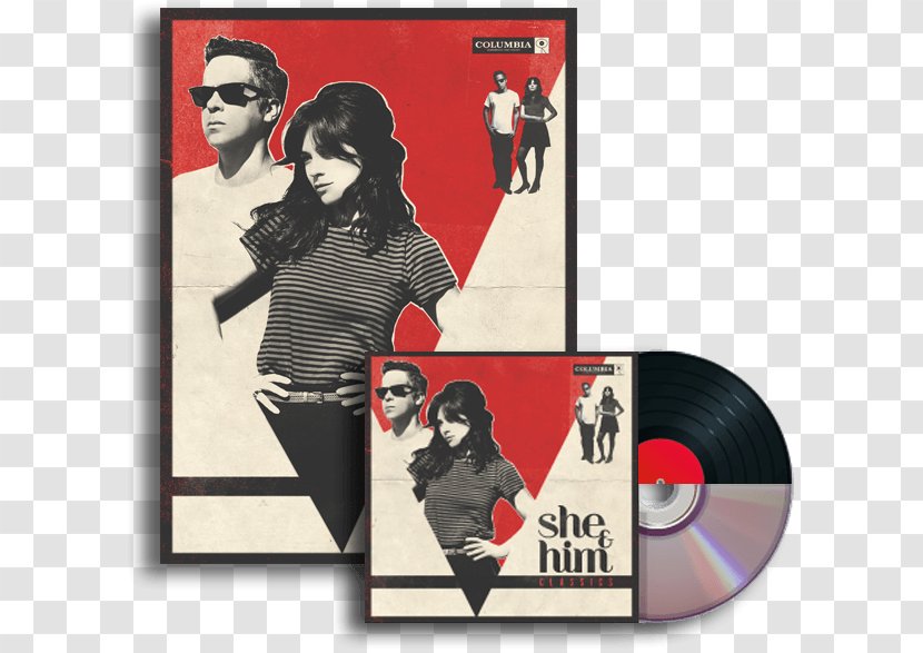 Album Cover She & Him Classics LP Record - Flower - Soundalike Transparent PNG