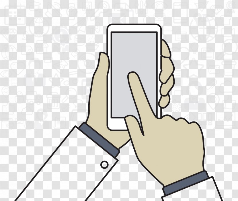 Download Mobile Phone Icon - Arm - Vector Play Transparent PNG