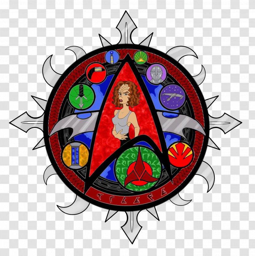 Chakotay Stained Glass B'Elanna Torres Kathryn Janeway Seven Of Nine - Window Transparent PNG