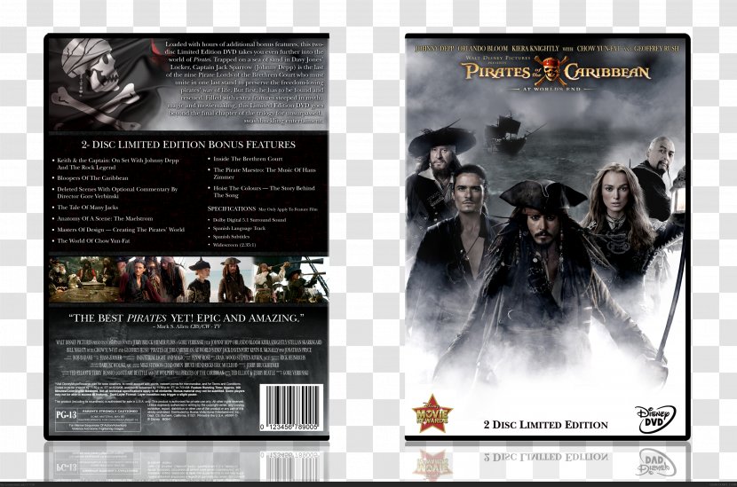 Pirates Of The Caribbean: At World's End Film DVD Hoist Colours - Poster - Caribbean Transparent PNG